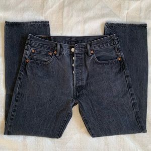 Levi’s 501 Faded Black Boyfriend Jeans